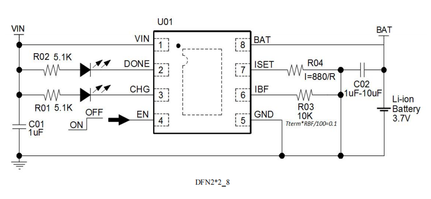 中山BC91801高耐压单节锂电池充电芯片兼容SGM40561, SY8602