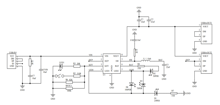 XR3327单节锂电池充放电中山电源管理芯片