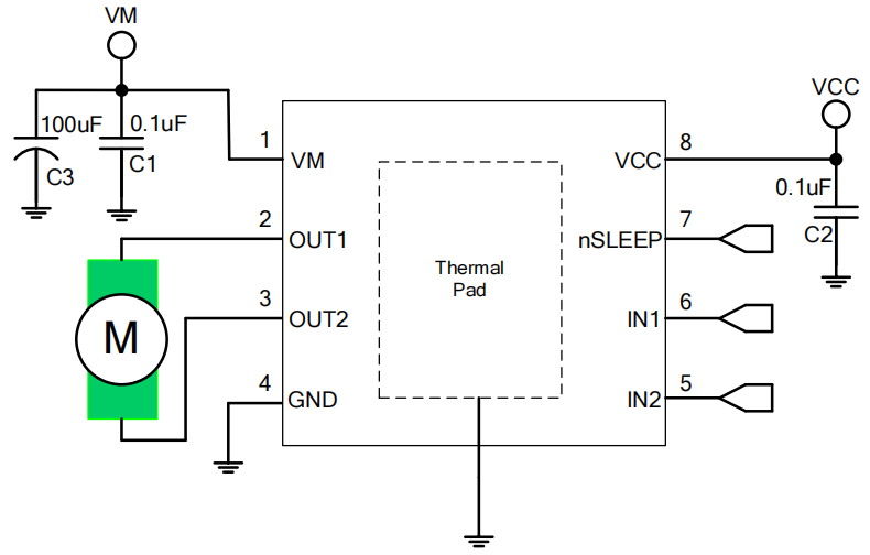 12V中山直流电机驱动芯片 BDR6122F