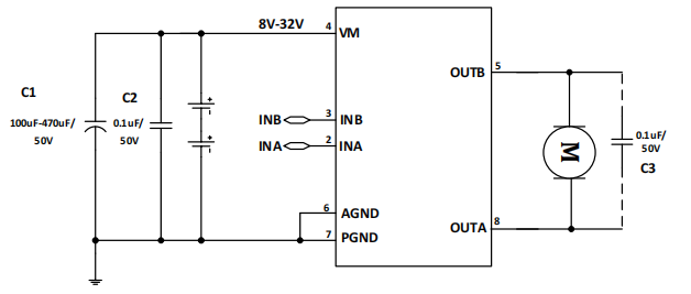MX500HC中山直流风扇摇头电机驱动芯片，32V 0.5A持续电流 直流马达驱动电路