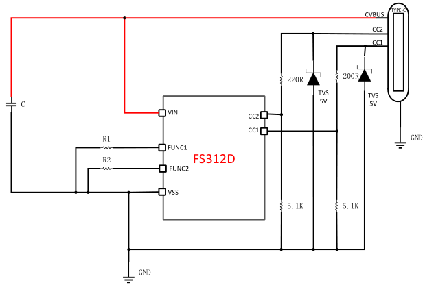 USB Type-C PD3.2快充协议智能触发芯片 中山FS312D