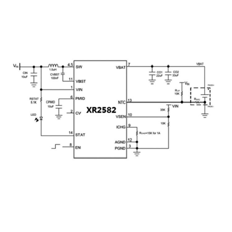 中山XR2582(双节锂电池充电IC）